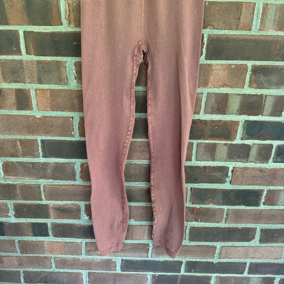 Free People Movement Good Karma High Rise Leggings rusty red Size XS/S NWOT - Picture 3 of 9